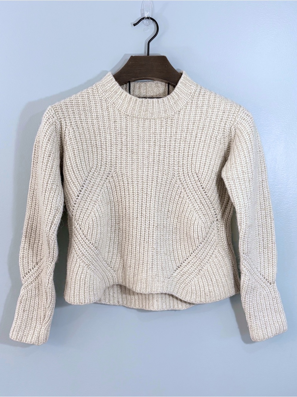 Prana Cedric Wool Blend Chunky Cropped Sweater